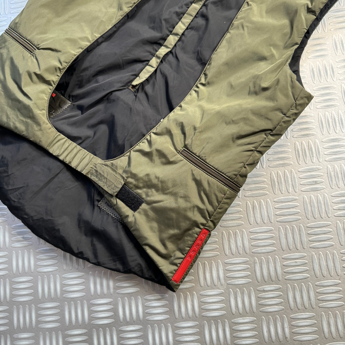 FW99' Prada Sport Packable Hooded Pullover Vest - Small / Medium