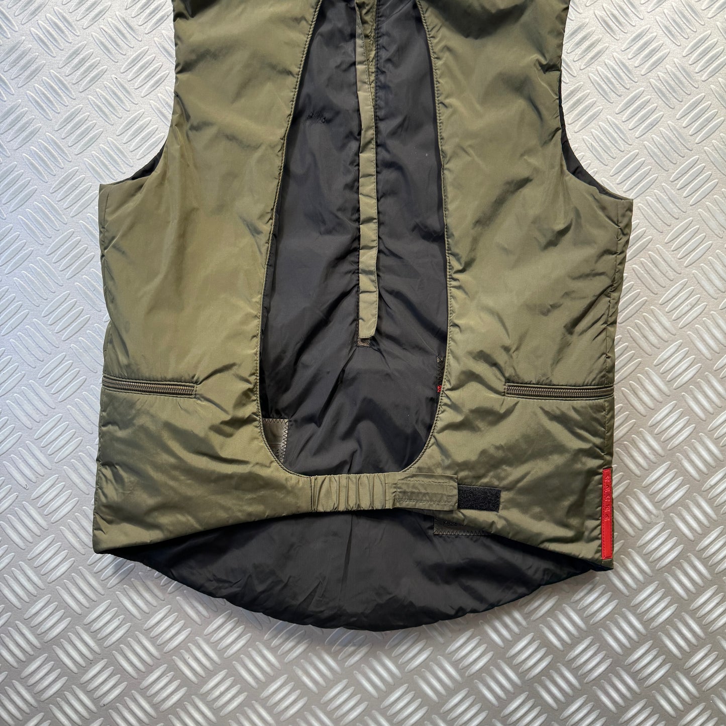 FW99' Prada Sport Packable Hooded Pullover Vest - Small / Medium