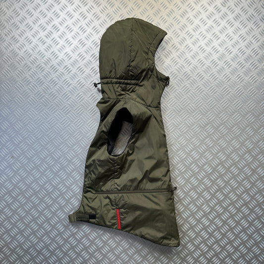 FW99' Prada Sport Packable Hooded Pullover Vest - Small / Medium