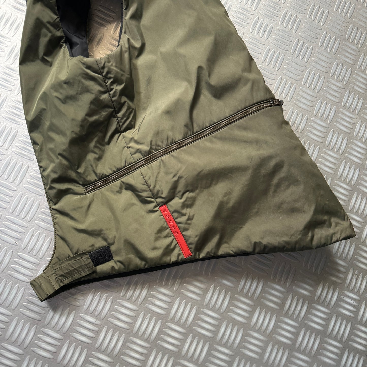 FW99' Prada Sport Packable Hooded Pullover Vest - Small / Medium