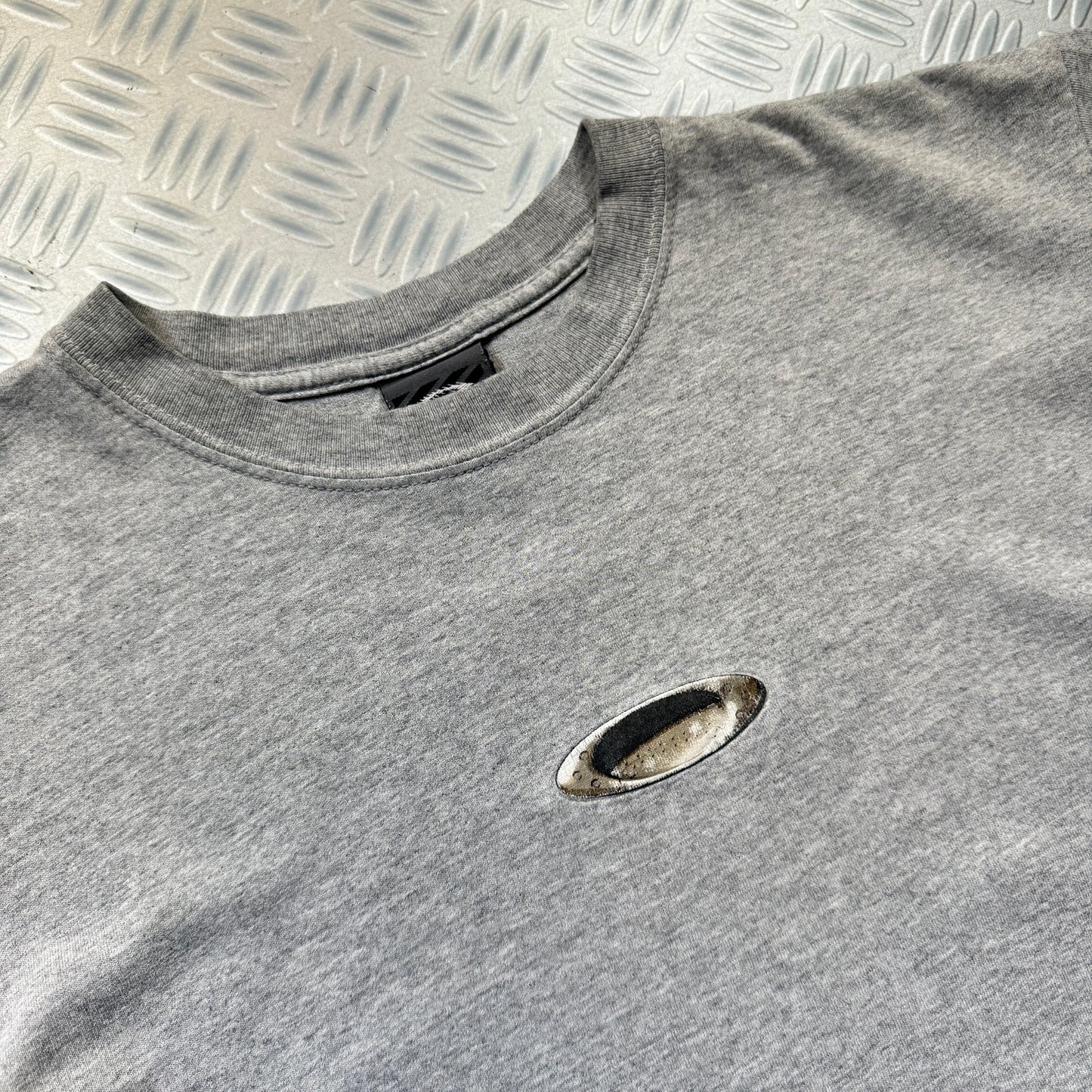 Early 2000's Oakley Grey Graphic Tee