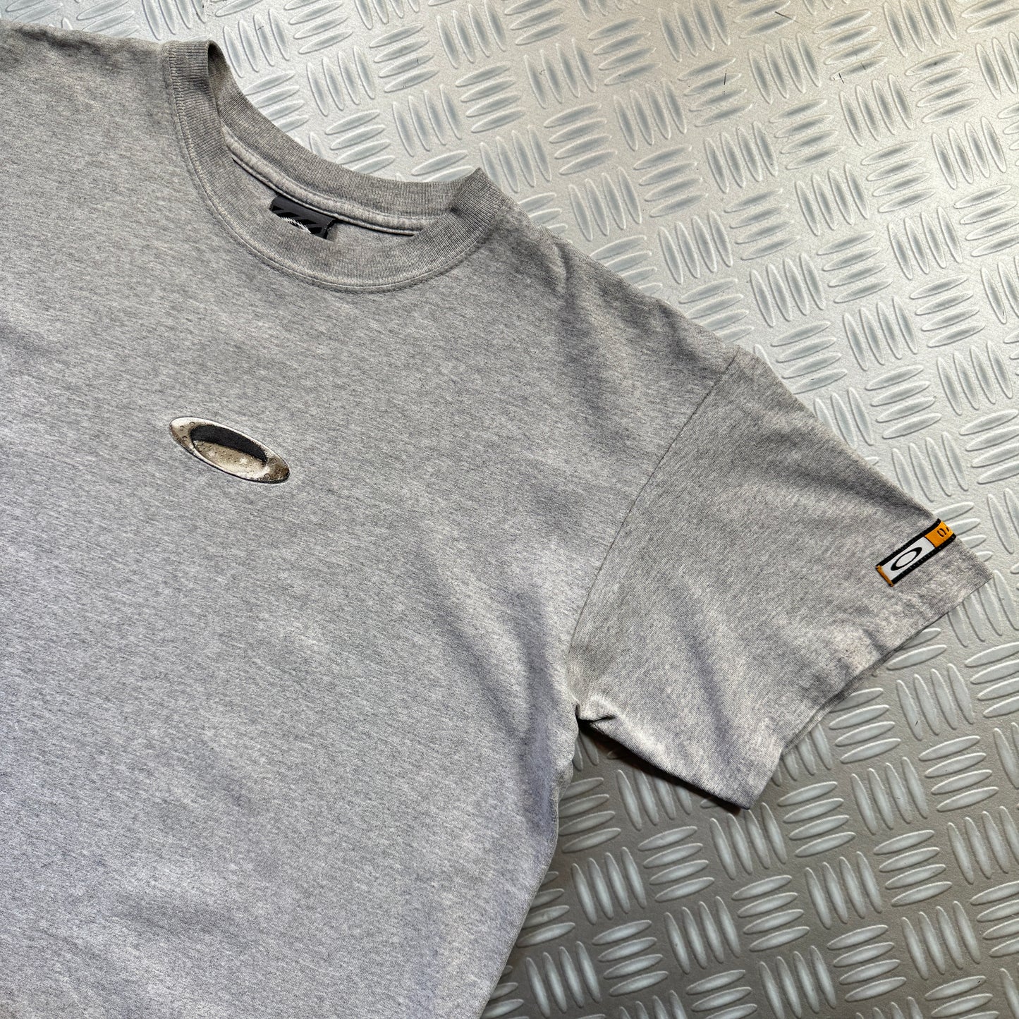 Early 2000's Oakley Grey Graphic Tee