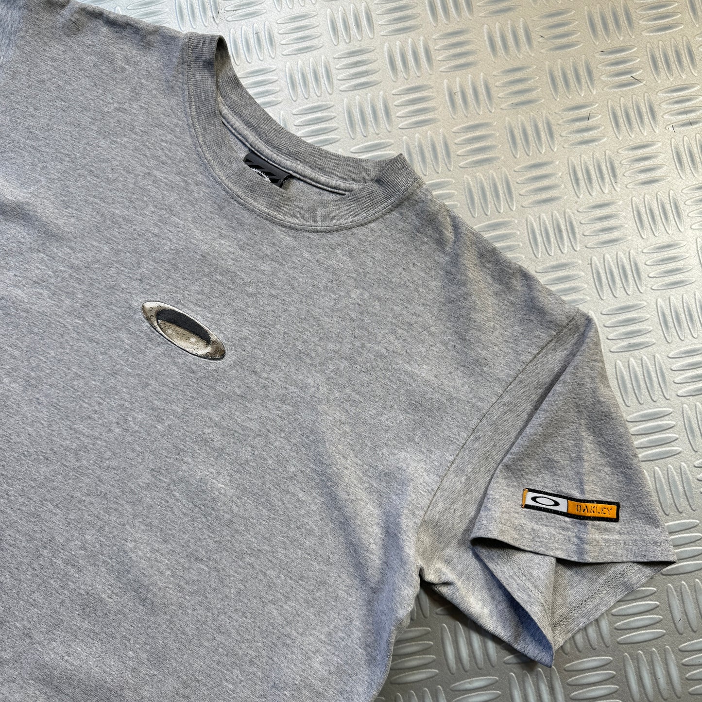 Early 2000's Oakley Grey Graphic Tee