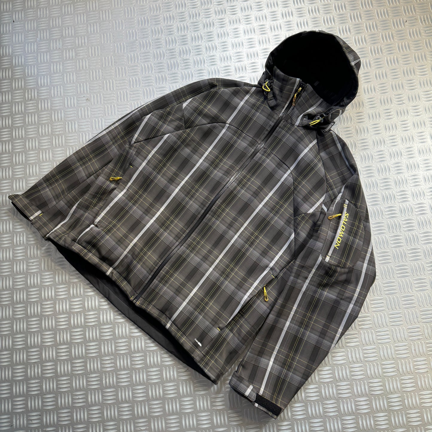 Early 2000's Salomon Plaid Soft Shell Jacket - Large / Extra Large