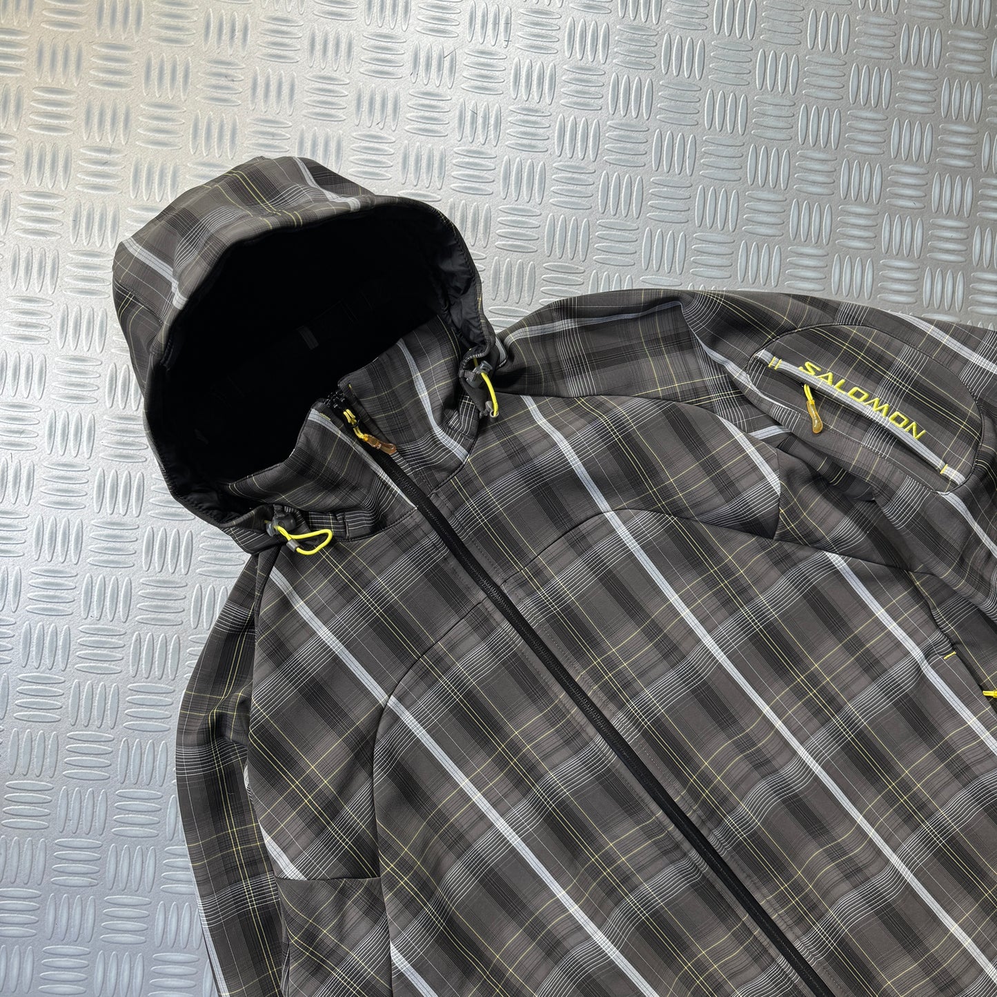 Early 2000's Salomon Plaid Soft Shell Jacket - Large / Extra Large