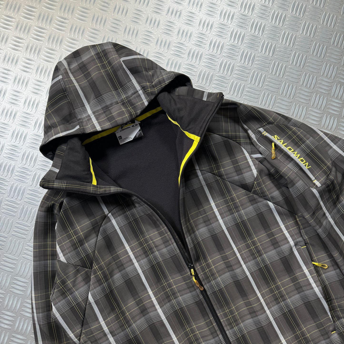 Early 2000's Salomon Plaid Soft Shell Jacket - Large / Extra Large