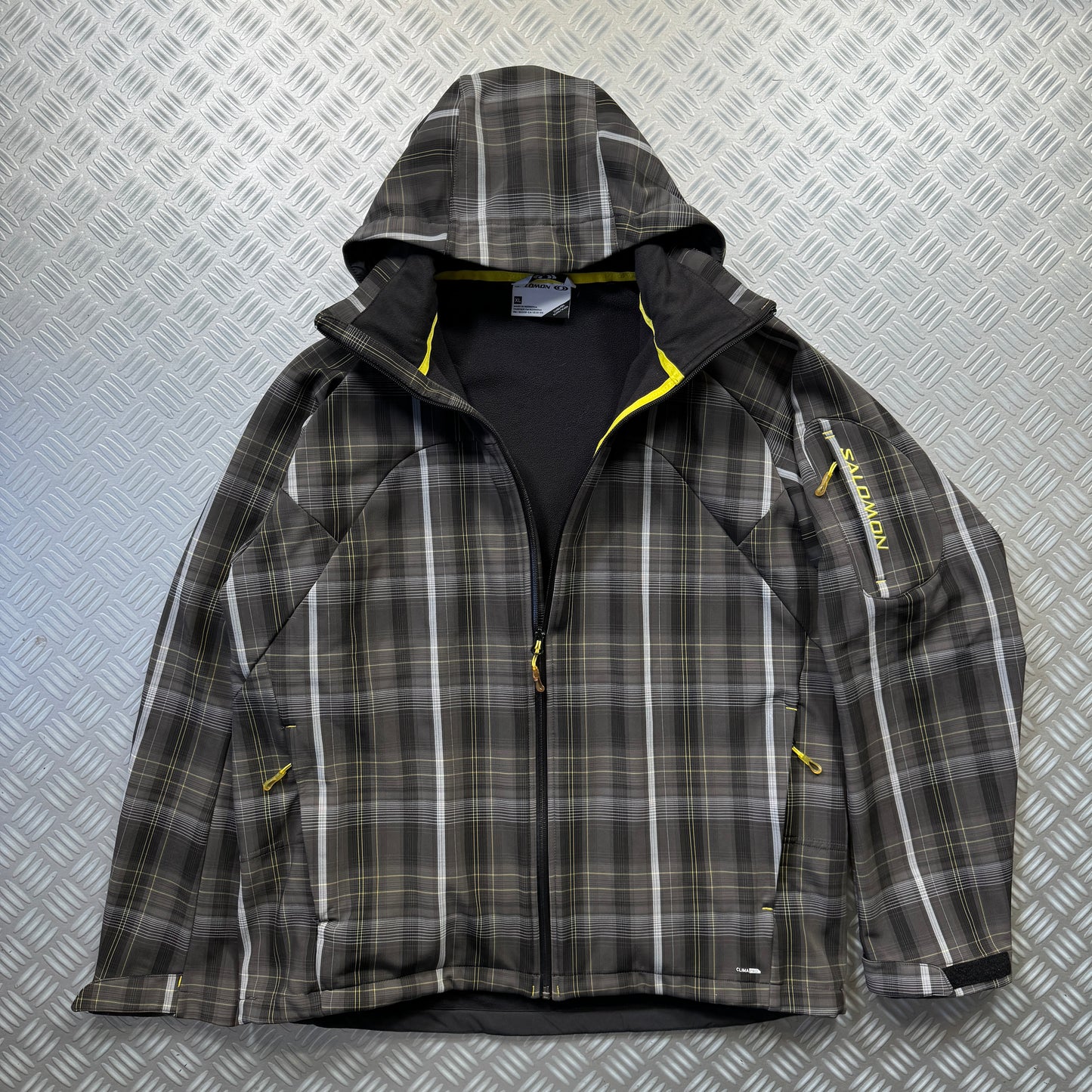 Early 2000's Salomon Plaid Soft Shell Jacket - Large / Extra Large