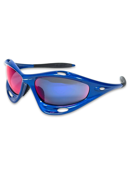 Oakley Racing Jacket Blue/Red Sunglasses