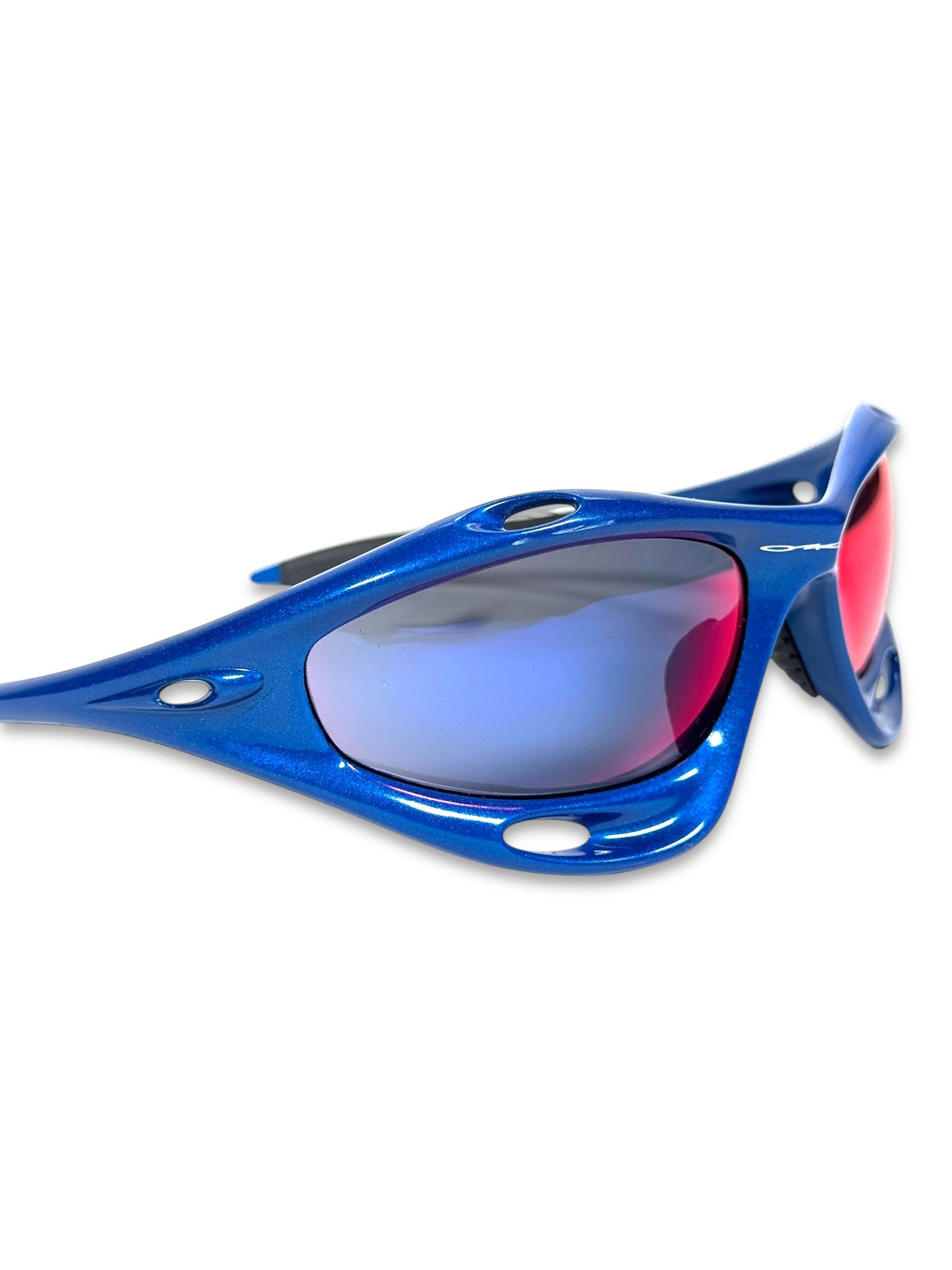 Oakley Racing Jacket Blue/Red Sunglasses
