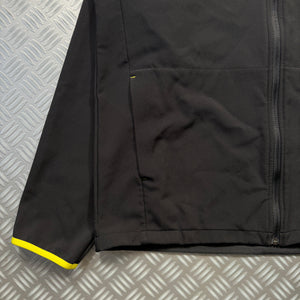 Early 2000's Salomon Jet Black Soft Shell Jacket - Large / Extra Large