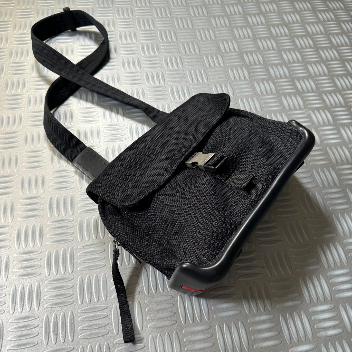 SS99' Prada Sport Jet Black Side Bag
