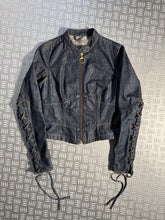 Load image into Gallery viewer, Early 2000&#39;a Prada Sport Cropped Lace Denim Jacket - Womens 6-8