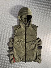 Carica l&#39;immagine nel visualizzatore di Gallery, Early 2000&#39;s Prada Sport Khaki Hooded Vest - Womens 6-8