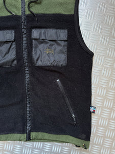 Early 2000's Stüssy Outdoor Hooded Vest - Medium