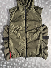 Carica l&#39;immagine nel visualizzatore di Gallery, Early 2000&#39;s Prada Sport Khaki Hooded Vest - Womens 6-8