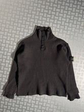 Carica l&#39;immagine nel visualizzatore di Gallery, Early 2000&#39;s Stone Island Knitted 1/4 Pop Collar - Small / Medium