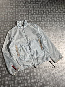 SS00' Prada Sport Baby Blue Cropped Semi Transparent 3M Jacket