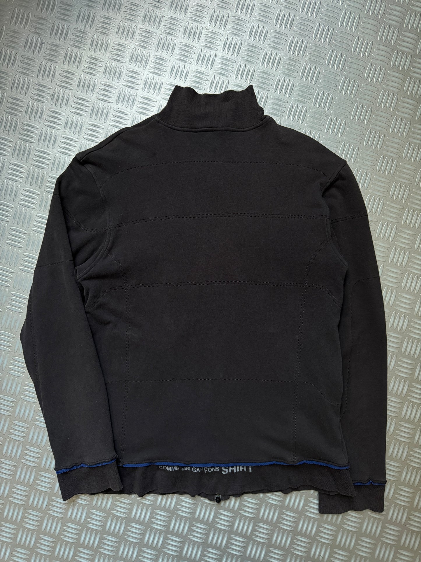 Early 2000's Comme Des Garcons SHIRT Mesh Raw Edge Track Jacket