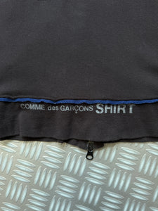 Early 2000's Comme Des Garcons SHIRT Mesh Raw Edge Track Jacket - Medium / Large