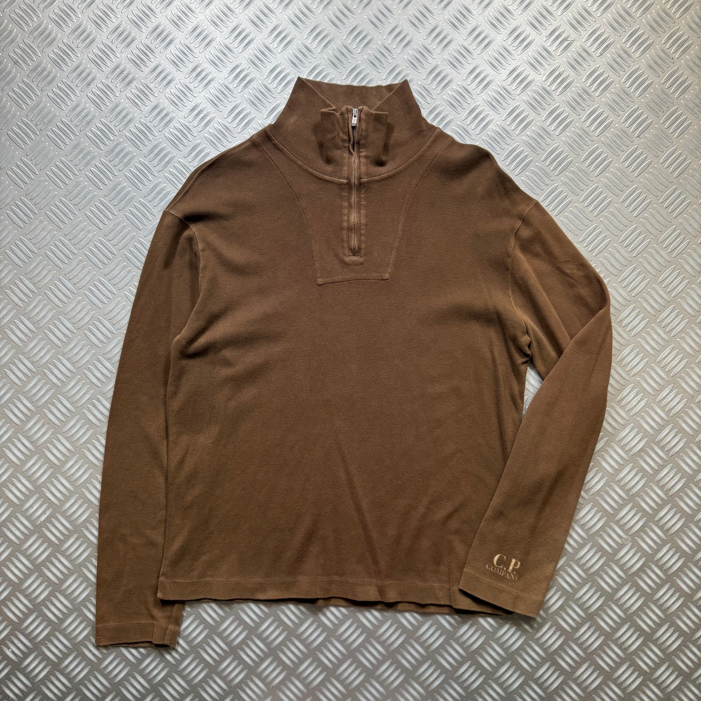 Early 2000's CP Company Brown Quarter Zip - Medium