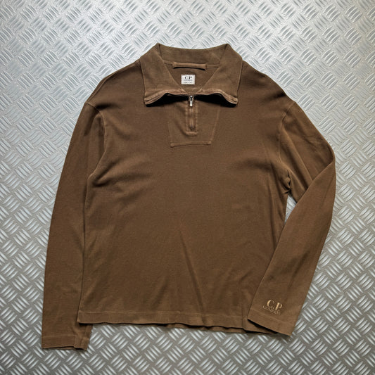 Early 2000's CP Company Brown Quarter Zip - Medium