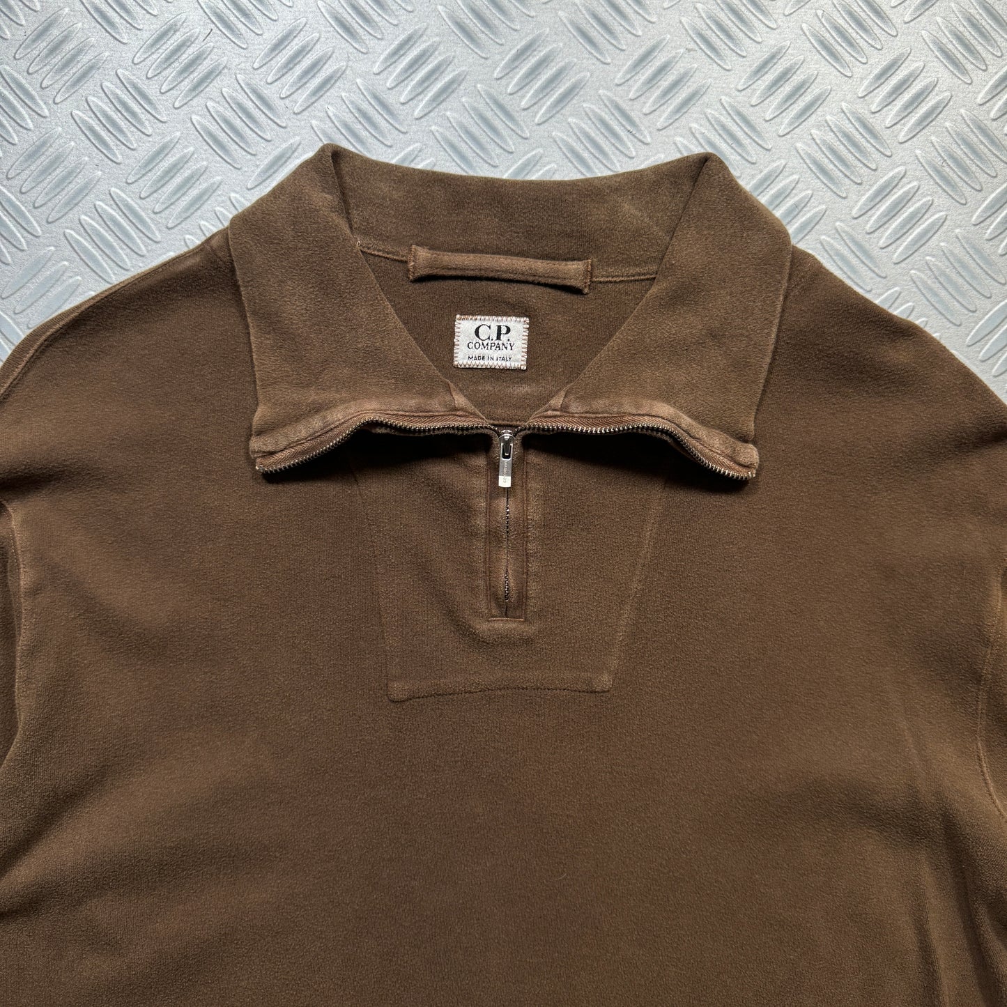 Early 2000's CP Company Brown Quarter Zip - Medium