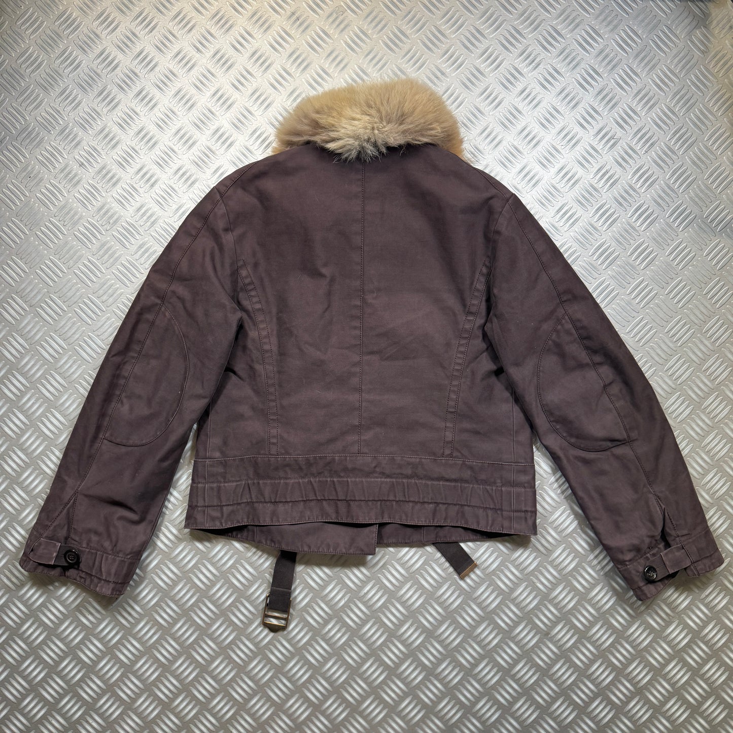 Early 1990's Archive Louis Vuitton Fur Straight Jacket - Women's 6-8