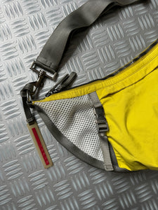 Early 2000's Prada Sport Bright Yellow Mesh Cross Body Sling Bag