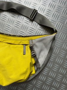 Early 2000's Prada Sport Bright Yellow Mesh Cross Body Sling Bag