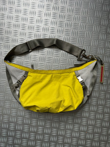 Early 2000's Prada Sport Bright Yellow Mesh Cross Body Sling Bag