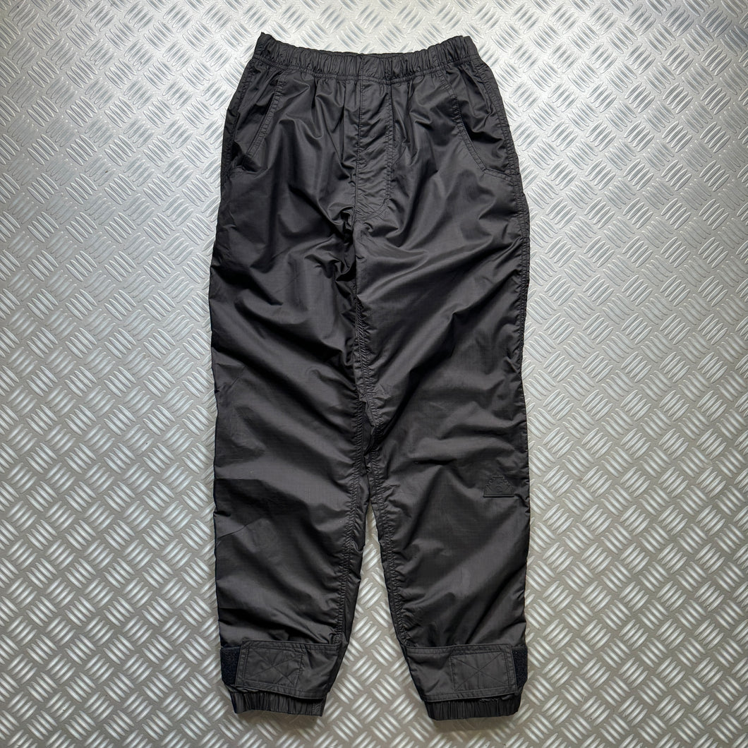 Cav Empt Jet Black Nylon Shimmer Track Pant - Small