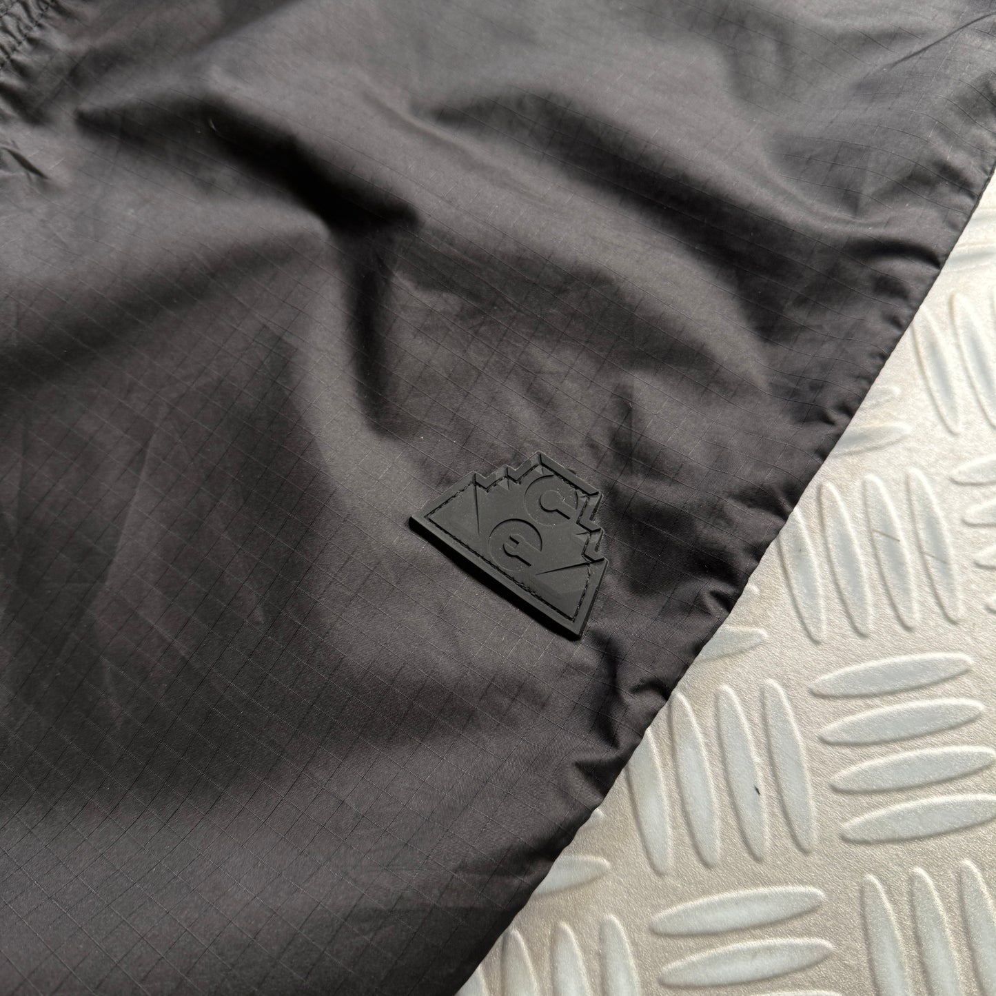 Cav Empt Jet Black Nylon Shimmer Track Pant - Small
