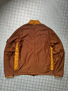 Stone Island Shadow Project Burnt Orange Outer Honeycomb Mesh Layer Panelled Jacket - Medium