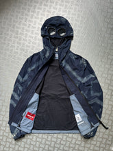 画像をギャラリービューアに読み込む, CP Company 1/500 Hand Painted Indigo 50 Hooded Goggle Jacket - Large