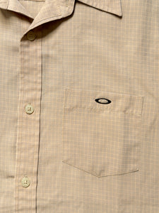 Early 2000's Oakley Grid Short Sleeve Shirt - Extra Large