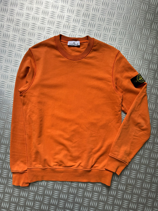 SS23' Stone Island Bright Orange Crewneck