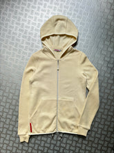 画像をギャラリービューアに読み込む, Early 2000&#39;s Prada Sport Cream Knitted Zip Hoodie - Womens 8