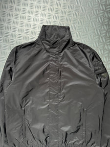 Prada Milano Gun Metal Grey Zipped Jacket - Large / Extra Large