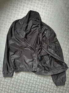 Prada Milano Gun Metal Grey Zipped Jacket - Large / Extra Large