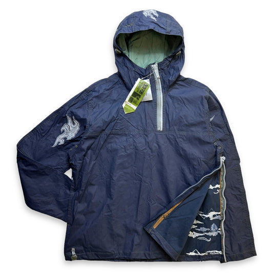 Maharishi Mountain &amp; Cloud Pull en coton ciré brodé - Très grand