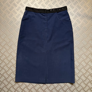 Early 2000's Prada Mainline Midnight Navy Maxi Skirt - WMNS 6-8