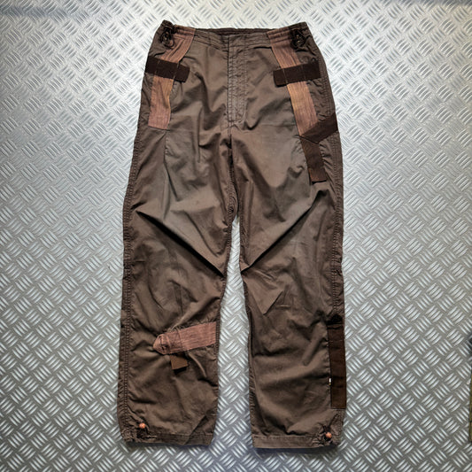 Maharishi 'Patchwork' Taped Brown Utility Pants - 32" Waist