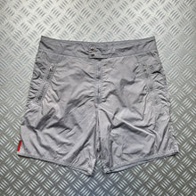 Load image into Gallery viewer, Early 2000&#39;s Prada Sport Silver Shimmer Shorts - 34&quot; Waist
