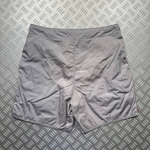 Early 2000's Prada Sport Silver Shimmer Shorts - 34" Waist