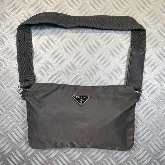 Prada Mainline Grey Side Bag