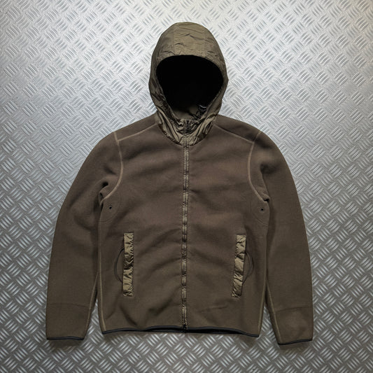 Early 2000's Prada Sport Nylon Hood Fleece Jacket - Medium