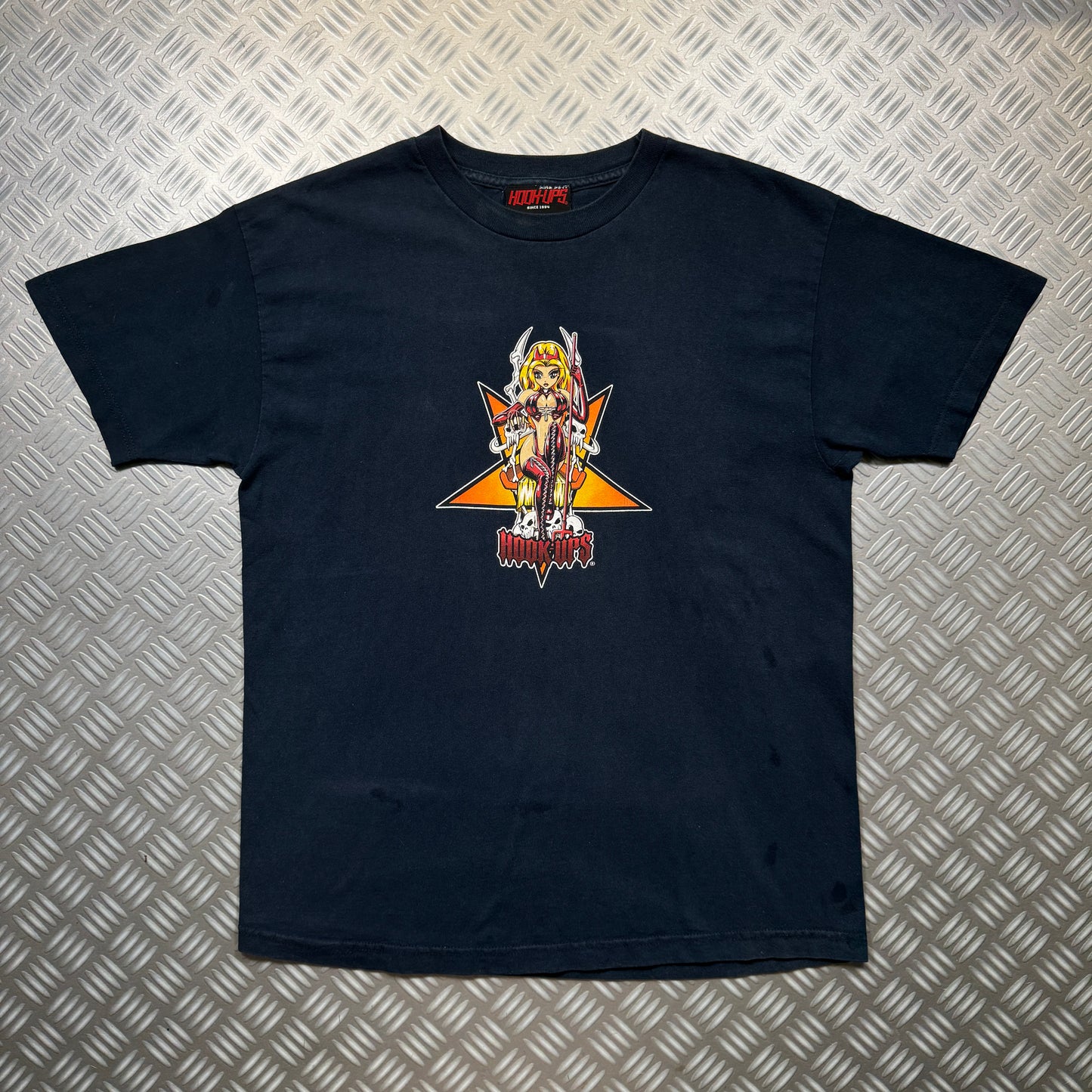 Early 2000's Hook-Ups Skate Anime Girl Tee