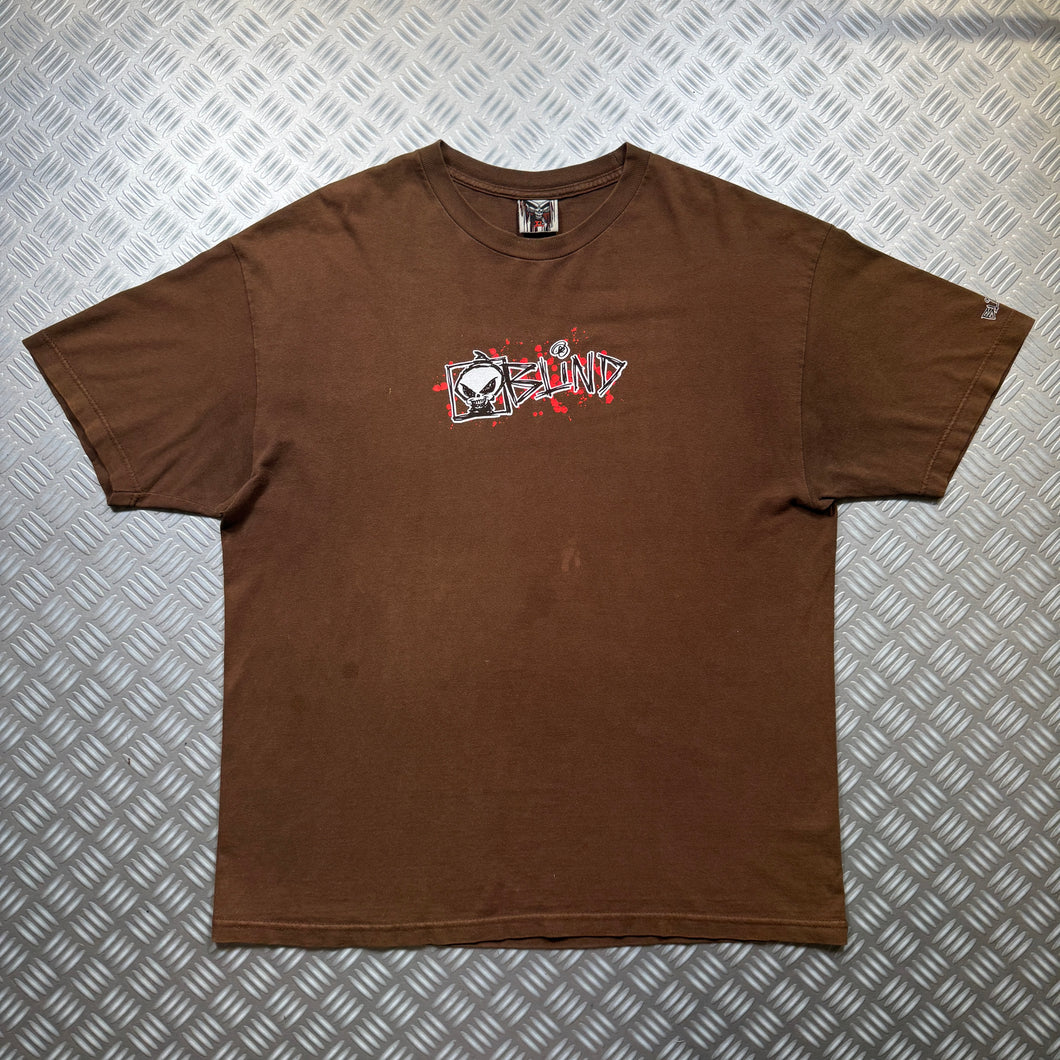 Early 2000's Blind Skateboards Spellout Graphic Tee - Extra Large