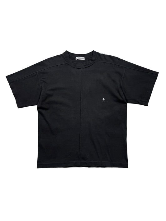 1990's Stone Island Panelled Spellout Tee
