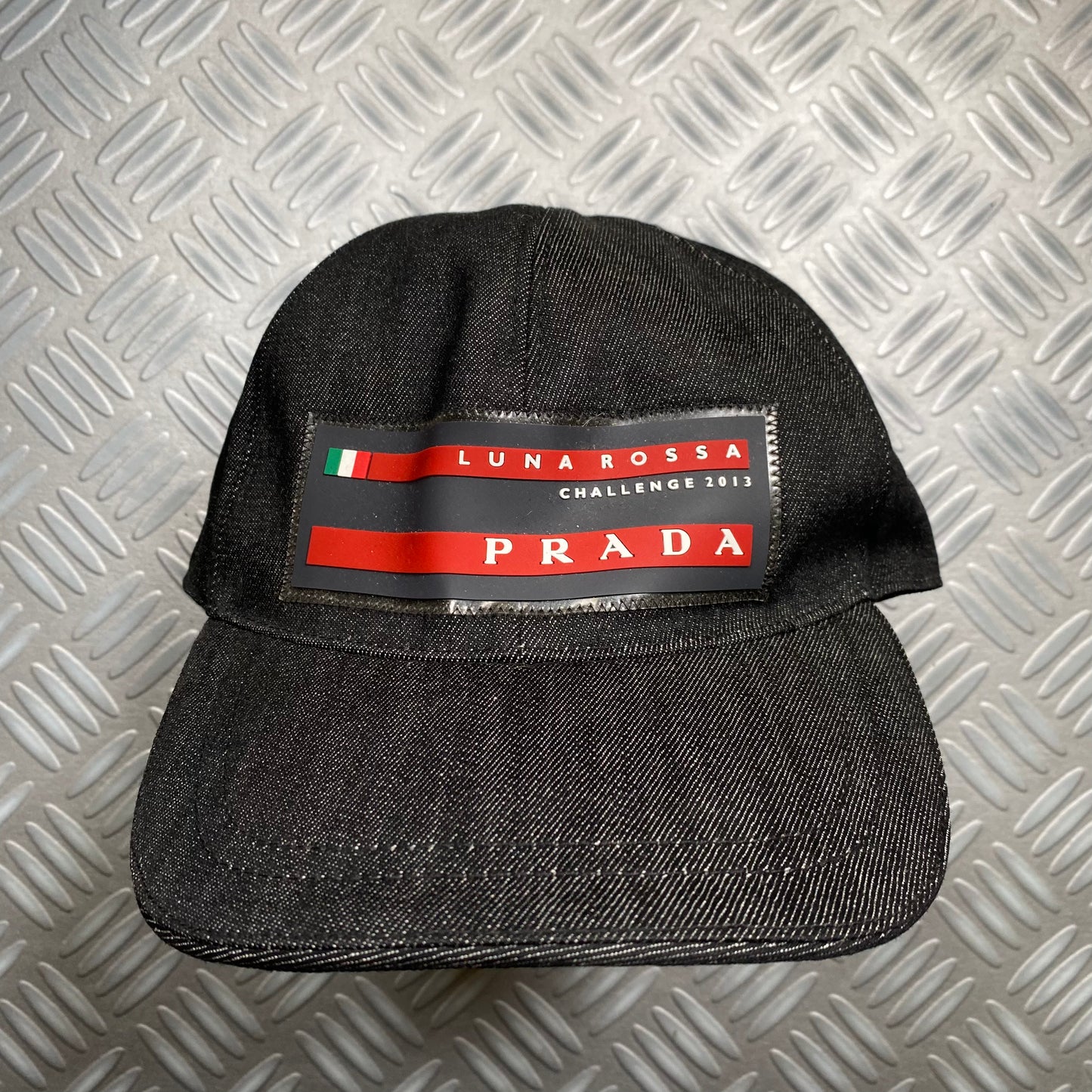 Prada Luna Rossa Denim Cap